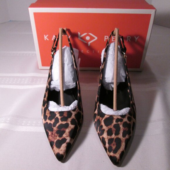 Katy Perry Oceanview Sling Back Leopard Print Sz 7.5 NIB - Picture 10 of 12
